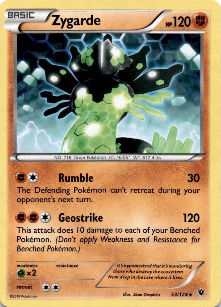 Fates Collide Zygarde [Cracked-Ice] Pokémon card